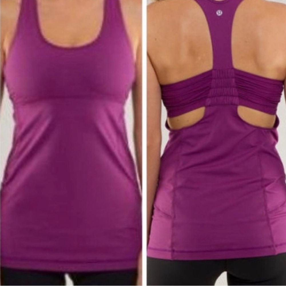 Lululemon Turbo Racerback Tank in Dewberry Plum